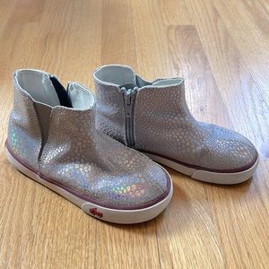 See Kai Run metallic girls shoes